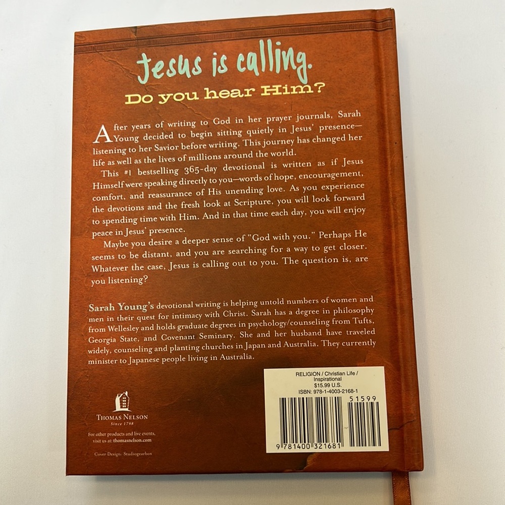 Jesus Calling: Enjoy Peace in His Presence - Hardcover By Sarah Young - Picture 2 of 4